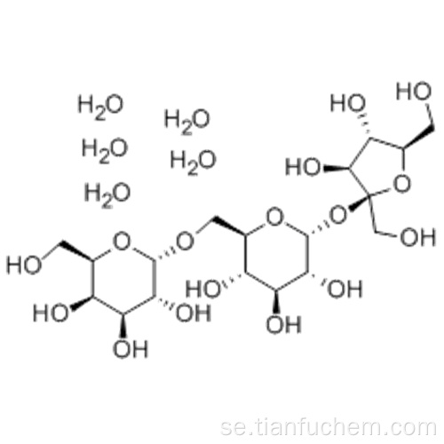 alfa-D-glukopyranosid, beta-D-fruktofuranosyl-O-alfa-D-galaktopyranosyl- (1, 6,6) -, pentahydrat CAS 17629-30-0